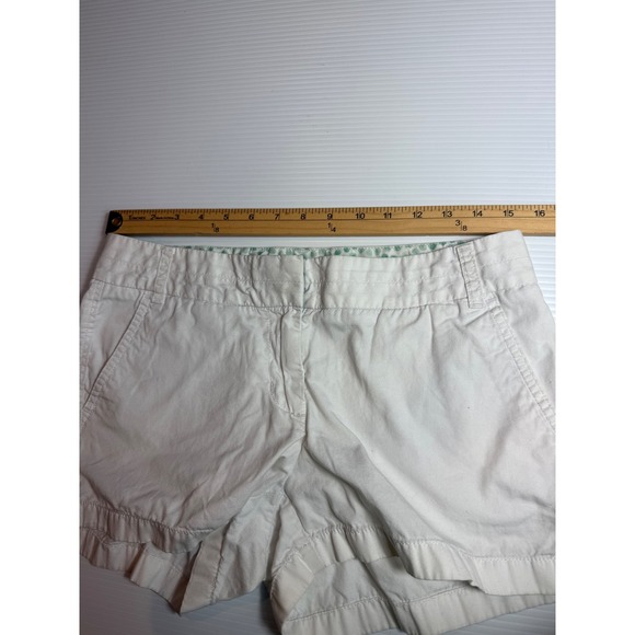 J. Crew Chino Shorts Womens White 100% Cotton Casual Everyday‎ size 6 - Picture 4 of 7